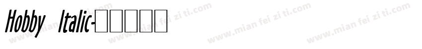 Hobby Italic字体转换